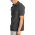 thumbnail image 3 of Hanes Mens CottonBlend EcoSmart Jersey Polo With Pocket 2-Pack, S, 3 of 5