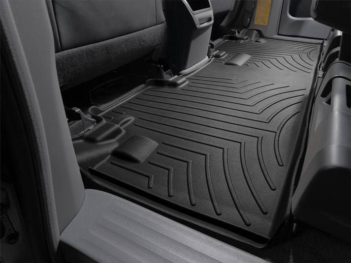Fits 2011-2020 Toyota Sienna Weathertech Floor Liner 443002 FloorLiner; Molded Fit; Black; Thermoplastic Polyolefin TPO Vacuum Formed Material; 1 Piece