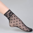 thumbnail image 1 of 1 Pairs Women Lace Ankle Socks Fishnet Short Stockings, 1 of 4