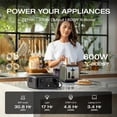 thumbnail image 4 of EF EcoFlow Portable Power Station RIVER 3, 245Wh LiFePO4 Battery Power Station, 300W Surge to 600W AC Output, <20 MS UPS & <30 dB, 1Hr Fast Charging Solar Generator for Outdoor/Camping/Home Use, 4 of 9
