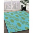 thumbnail image 3 of Ahgly Company Tapis Rectangulaire Lavable en Machine Intérieur Transitionnel Moyen Vert Mer, 7 Pieds x 9 Pieds, 3 of 7