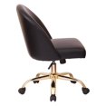 thumbnail image 4 of Layton Mid Back Office Chair in Black PU with Gold Finish Base, 4 of 4