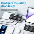 thumbnail image 4 of Power Strip With 3 Outlets 4 Usb Ports And 2 Type C Ports 2500W Surge Protector 6.6 Feet Cord Overload Protection For Home Office 13.47Oz, 4 of 6