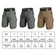 thumbnail image 3 of Men Shorts Activewear Riding Cycling Cold Riding Multi-Pocket Short Pants Washable Reusable Outdoor Hunting Fishing Casual for Man Khaki S, 3 of 6