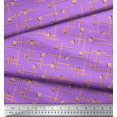 thumbnail image 3 of Soimoi Tissu en Velours Violet Labyrinthe & Roses Grandiflora Imprimé Floral 1 Yard 58 Pouces de Large, 3 of 6