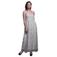 thumbnail image 1 of Bimba Robe à Bretelles Smockée en Georgette Imprimée de Fleurs et de Feuilles pour Femmes - XX-Grand, 1 of 1