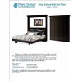 thumbnail image 1 of King Vertical Murphy Wall Bed Woodworking Plans (Instructions), Design 1KVWB, 1 of 2