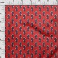thumbnail image 2 of oneOone Cotton Silk Fabric Leaves & Floral Block Print Fabric BTY 42 Inch Wide, 2 of 4