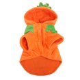 thumbnail image 2 of Pumpkin Dog Clothes, Fleece Prevent Sunburn Avoid Losing Hair Dogs Winter Clothing Mesh Design  For Medium Large Dogs For Beagle Orange M, 2 of 8