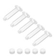 thumbnail image 1 of Unique Bargains Air distribution 5CC/5ML Clear Adhesive Syringes Tube Sleeve with Piston, 5 Pcs, 1 of 3