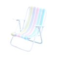 thumbnail image 2 of Bunblic 1/12 Beach Chair Metal Mini Chair for Fairy Garden Architectural DIY Project Stripes, 2 of 8