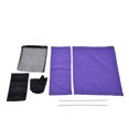 thumbnail image 2 of Chair , Simple Installation Wear Resistant Director Chair Cover Attractive With Garbage Storage Bag For Household Purple,Black,Rose Red, 2 of 8