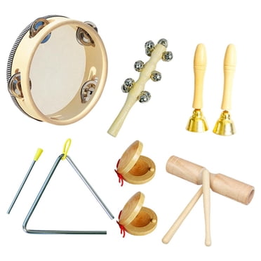 Percussion Toy Musical Instrument Set with Bag Percussion Musical Instrument 6-piece 0.557Kg