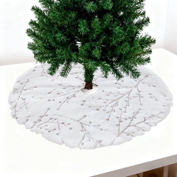 Mini Skirt Classic White Small Tabletop Festive Holiday Party For Xmas Events And Celebrations