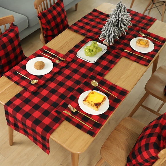 Cqxid Placemat Under $5 Christmas Insulation Mat Christmas Table Placemats Christmas Rustic Vintage Washable Table Mats