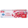 thumbnail image 1 of Great Value, Double Zipper Freezer Bag, Large, 40 Bags, 1 of 1