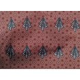 thumbnail image 4 of oneOone Cotton Cambric Maroon Fabric Tree & Geometric Block Sewing Craft Projects Fabric Prints By Yard 56 Inch Wide, 4 of 4