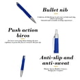 thumbnail image 4 of Wdhugt Blue Blue 10 Pack Retractable Ballpoint Pen Office School Supply Writing Pen Set Click Pen Bulk Pens Fine Point Blue Ink Pen Refillable Pen Office School Pens, 4 of 6