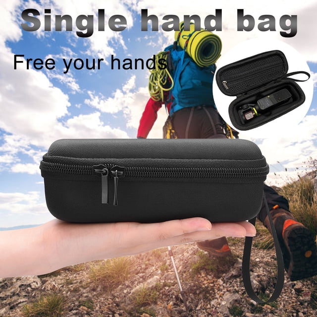 Portable Hard Storage Carry Case for DJI Osmo Pocket Gimbal, Waterproof Protective Bag with EVA Lining for Travel Drone Accessories and Handheld Device