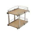 thumbnail image 1 of Rev-A-Shelf 2 Tier Bottom Pull Out Base Cabinet Organizer, 54BK-15SC-2-1, 1 of 12