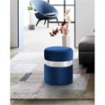 thumbnail image 2 of Meridian Furniture Hailey Contemporary Velvet Ottoman/Stool in Navy, 2 of 8