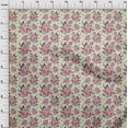 thumbnail image 4 of oneOone Polyester Spandex Light Yellow Fabric Florals Sewing Craft Projects Fabric Prints By Yard 56 Inch Wide, 4 of 4
