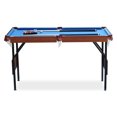 thumbnail image 3 of RACK Crux 55" Folding Classic Billiard Pool Table Multi Player Game, Blue, 3 of 8