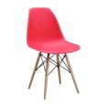 thumbnail image 2 of ViscoLogic PRAGUE Chaises de Salle à Manger Latérales Style Eames Eiffel, Rouges (Ensemble de 2), 2 of 3