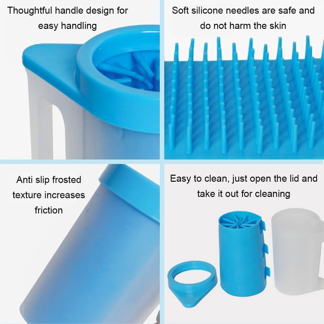 Baohd Easy To Portable Dog Paw Washer Convenient For All Pets Portable Dog Paw Cleaner Pet Foot Cleaner Green L