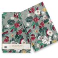 thumbnail image 1 of DESIGNER FLORAL HARDCOVER JOURNAL-DARK GRAYISH LIME GREEN-LINED/RULED NO BLEED PAPER-GOLD FOILED-SATIN SILK BOOKMARK, 1 of 4