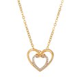 thumbnail image 1 of Collier d'Amour Bicolore Collier Personnalisé Tempérament Infini Collier en Forme de Cœur, 1 of 2