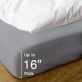 thumbnail image 2 of Hitime Waterproof Mattress Protector Queen Size, Breathable Cooling Bed Mattress Cover with Deep Pocket Plastic Mattress Protector Fitted 6"-15"(Microfiber, Queen 60"x80"), 2 of 6