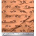 thumbnail image 1 of Soimoi Silk Fabric Bull Dog Fabric Prints by Yard 42 Inch Wide, 1 of 3