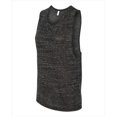 thumbnail image 1 of Bella Canvas Womens Flowy Scoop Blended Muscle Tank, M, Black Marble, 1 of 3