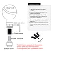 thumbnail image 4 of Skull Gear  Head Resin Shifter Knob Car Transmission Shifting Stick Handle For Most Manual Vehicles, 4 of 8