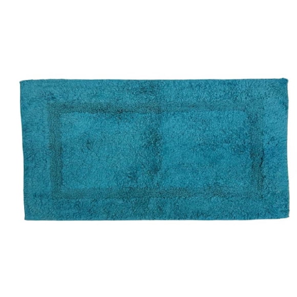 Home Decor Inc Teal Cotton Bathmat – 20" x 30" (pack of 2), Soft & Absorbent, Perfect for Bathroom & Everyday Use