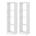 thumbnail image 1 of Costway 2PCS 56" Tall Bookcase, Freestanding Bookshelf with 4 Open Cubes, 1 of 8