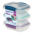 thumbnail image 1 of Sistema Klip It Food Storage Containers, Colour May Vary, 1 of 5