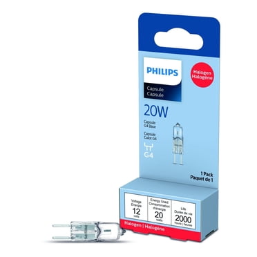 PHILIPS Ampoule halogène encapsulée T3 de 20 W à culot G4