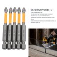 thumbnail image 4 of Impact Screwdriver Bits,  Screwdriver Bit Stable And Reliable 5PCS S2 Alloy Steel Multifunctional  For Construction Site, 4 of 8