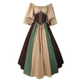 thumbnail image 1 of 2025 Dentelle Col Slas Vêtements pour Femmes Grande Taille Médiéval Vintage Vêtements pour Hommes Hy Patchwork Robe pour Femmes Robe Courte Femmes, 1 of 5