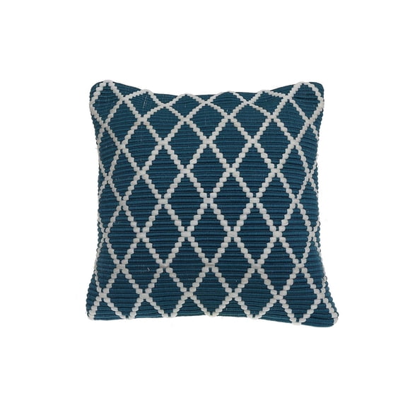 Coussin De Diamant Côtelé (Sarcelle) - Ensemble D'Attente D'Images