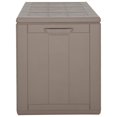 thumbnail image 3 of vidaXL Garden Storage Box 270L Brown PP Wood Look, 3 of 5