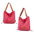 thumbnail image 3 of Women Tote Bag Large Capacity Dual-use Canvas Shoulder Purse Travel Backpack, 3 of 4