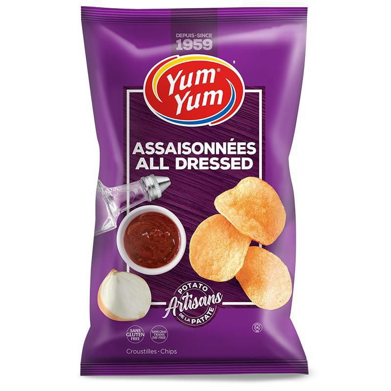 Yum Yum All Dressed chips 200g