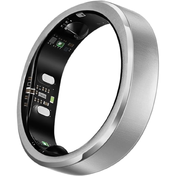 RingConn Gen 3, World’s First Smart Ring with Vascular Trends, No App Subscription, Vibration Alerts, Sleep, Fitness & Heart Rate, 14-Day Battery Life (Size 8, Brushed Silver)