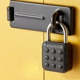 thumbnail image 1 of MORESEC under $5 Electronic Combination LockDigital Keyless Padlock with Remote Control, Alloy Smart Lock for Locker Cabinet Gate, Electronic Password Lock for School Gym Storage, 1 of 8