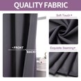 thumbnail image 5 of Blackout Kitchen Window Curtains - Thermal Insulated Blackout Grommet-Top Drapes for Cafe Store, 5 of 5