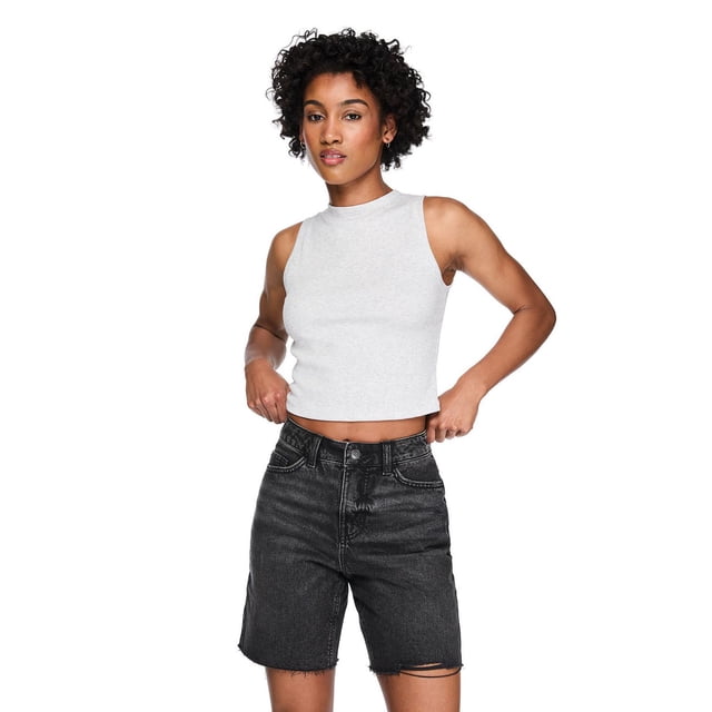No Boundaries Women's Rib Tank Top