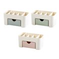 thumbnail image 3 of Makeup Organizer Wristwatch Storage Box with Drawer Case Desktop Sundries Container Cosmetics Brush Holder for Dorm Light blue, 3 of 9